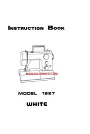White 1927 Sewing Machine Instruction Manual