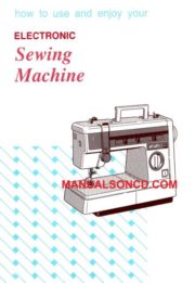 Brother VX-970 Sewing Machine Instruction Manual