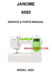 Janome 6050 Sewing Machine Service - Parts Manual