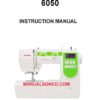 Janome 6050 Sewing Machine Instruction Manual