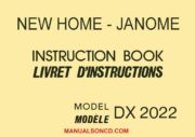 New Home - Janome DX2022 Sewing Machine Instruction Manual