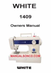 White 1409 Sewing Machine Instruction - Owners Manual
