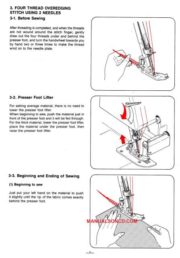 White 1700 3/4 Overlock Sewing Machine Instruction Manual