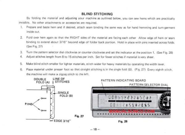 White 960 Sewing Machine Instruction Manual