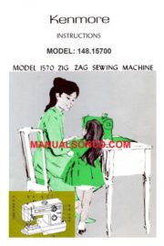 Kenmore 148.15700 Sewing Machine Instruction Manual