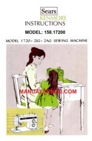 Kenmore 158.17200 Sewing Machine Instruction Manual