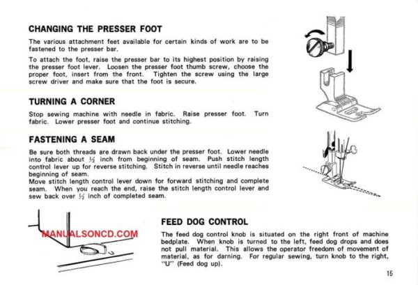 Kenmore 158.15030 Sewing Machine Instruction Manual