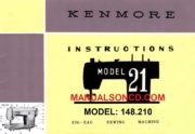 Kenmore 148.210 Sewing Machine Instruction Manual
