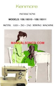 Kenmore 158.19310 - 158.19311 Sewing Machine Manual