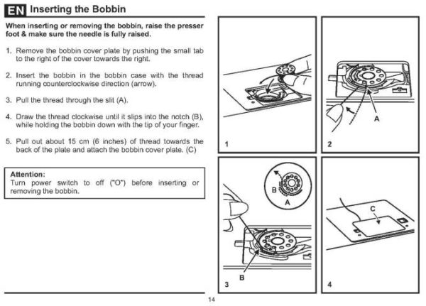 Singer 5554 Sewing Machine Instruction Manual
