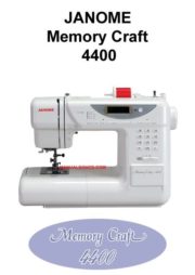 Janome 4400 Memory Craft Sewing Machine Instruction Manual