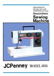 JCPenney 6936 Sewing Machine Instruction Manual