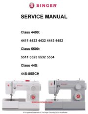 Singer 4411-4452-5511-5554 Sewing Machine Service Manual