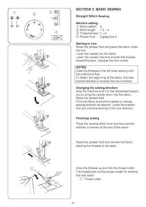 Janome 100 MyStyle Sewing Machine Instruction Manual