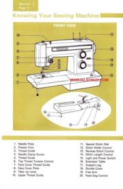 Kenmore 158.13360 Sewing Machine Instruction Manual