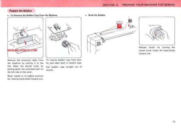 Kenmore 385.1254180 Sewing Machine Instruction Manual