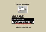 Kenmore 385.1264180 Sewing Machine Instruction Manual