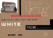 White 262 Sewing Machine Instruction Manual