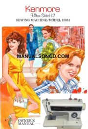 Kenmore 158.1595180 Sewing Machine Instruction Manual
