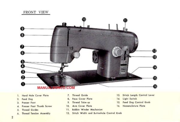 Kenmore 158.1653 - 158.16530 Sewing Machine Manual