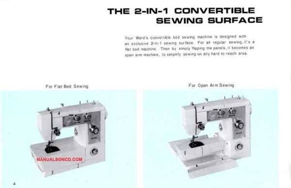Montgomery Ward UHT-J1460D Sewing Machine Manual
