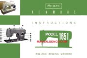 Kenmore 158.16510 - 1651 Sewing Machine Instruction Manual