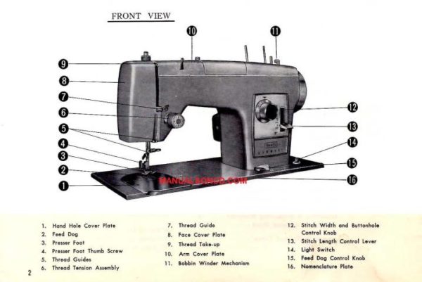 Kenmore 158.16510 - 1651 Sewing Machine Instruction Manual