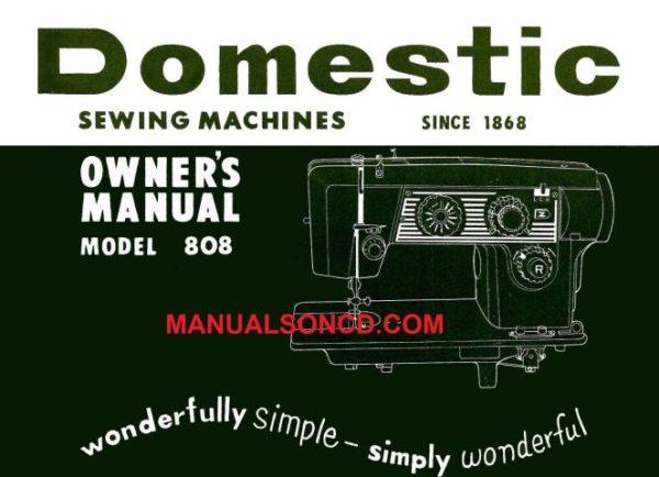 Domestic-White-Viking 808 Sewing Machine Instruction Manual