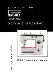 Montgomery Ward URR 1929 Sewing Machine Instruction Manual