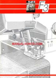 Elna F3 Overlock Sewing Machine Instruction Manual