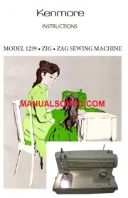 Kenmore 158.12390 - 158.12392 Sewing Machine Manual