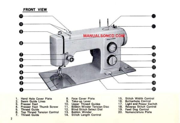 Kenmore 158.13050 Sewing Machine Instruction Manual