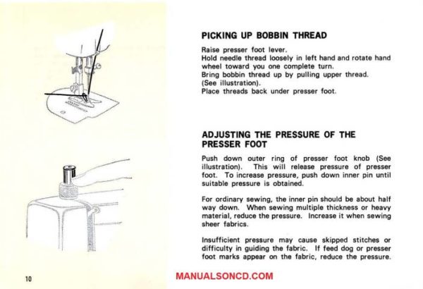 Kenmore 158.13050 Sewing Machine Instruction Manual