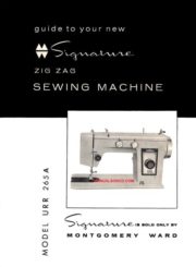 Montgomery Ward URR 265A Sewing Machine Instruction Manual