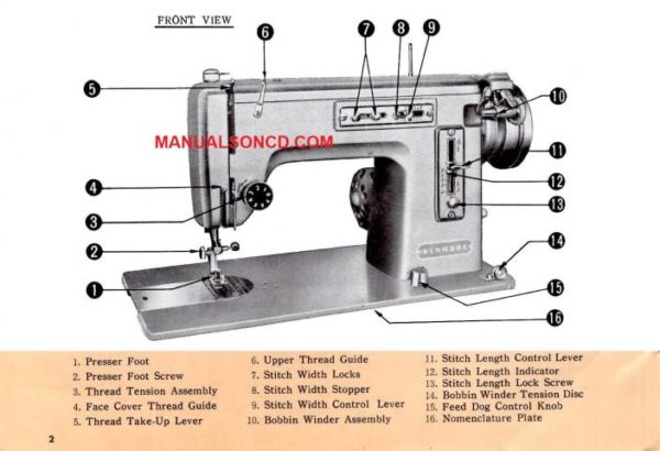 Kenmore 158.440 - 158.445 Sewing Machine Instruction Manual