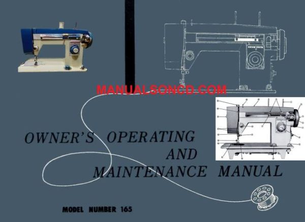 White - Deluxe 165 Sewing Machine Instruction Manual