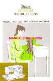 Kenmore 148.13220 - 1322 Sewing Machine Instruction Manual