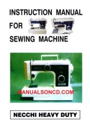 Necchi 3204FB - 3205FA Sewing Machine Instruction Manual