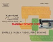 Kenmore 158.17800 - 158.1780 Sewing Machine Manual