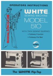 White 510 Sewing Machine Instruction Manual