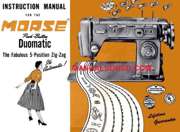 Morse Duomatic Sewing Machine Instruction Manual