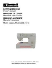 Kenmore 385.15343600 - 385.15243600 Sewing Machine Manual