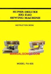 Morse - Alco FA-635 Sewing Machine Instruction Manual