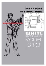 White 310 Sewing Machine Instruction Manual