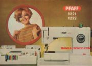 Pfaff 1221 - 1222 Sewing Machine Instruction Manual