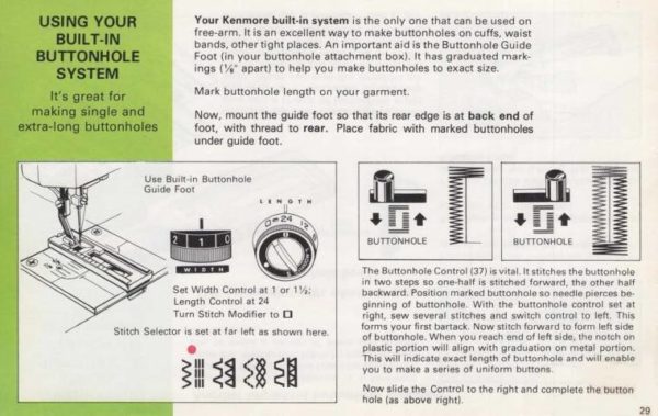 Kenmore 158.19800 - 19801 - 19802 Sewing Machine Manual