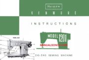 Kenmore 148.12010 - 148.12011 Sewing Machine Manual