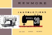 Kenmore 148.200 Sewing Machine Instruction Manual