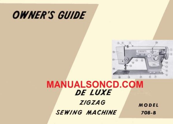 DeLuxe 708-B Sewing Machine Instruction Manual
