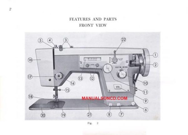 DeLuxe 708-B Sewing Machine Instruction Manual